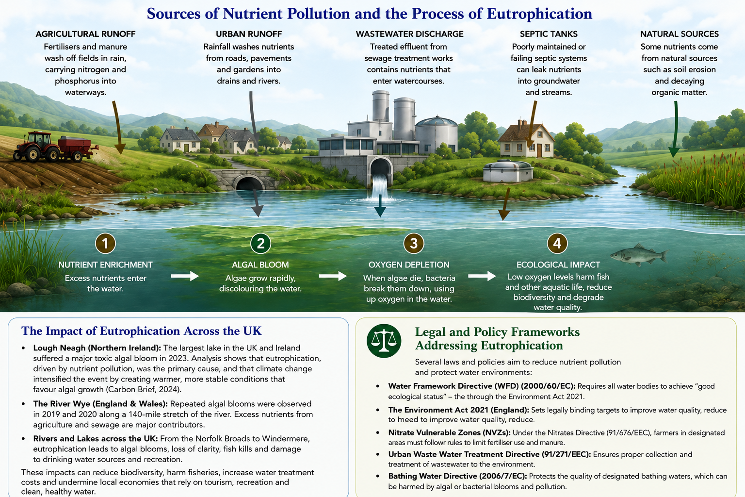 Eutrophication in the UK infographic